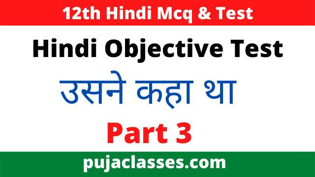 Read more about the article Hindi Objective Test Chapter 2 – Part 3
